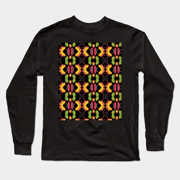 Flowers pattern Long Sleeve T-Shirt by Fadmel